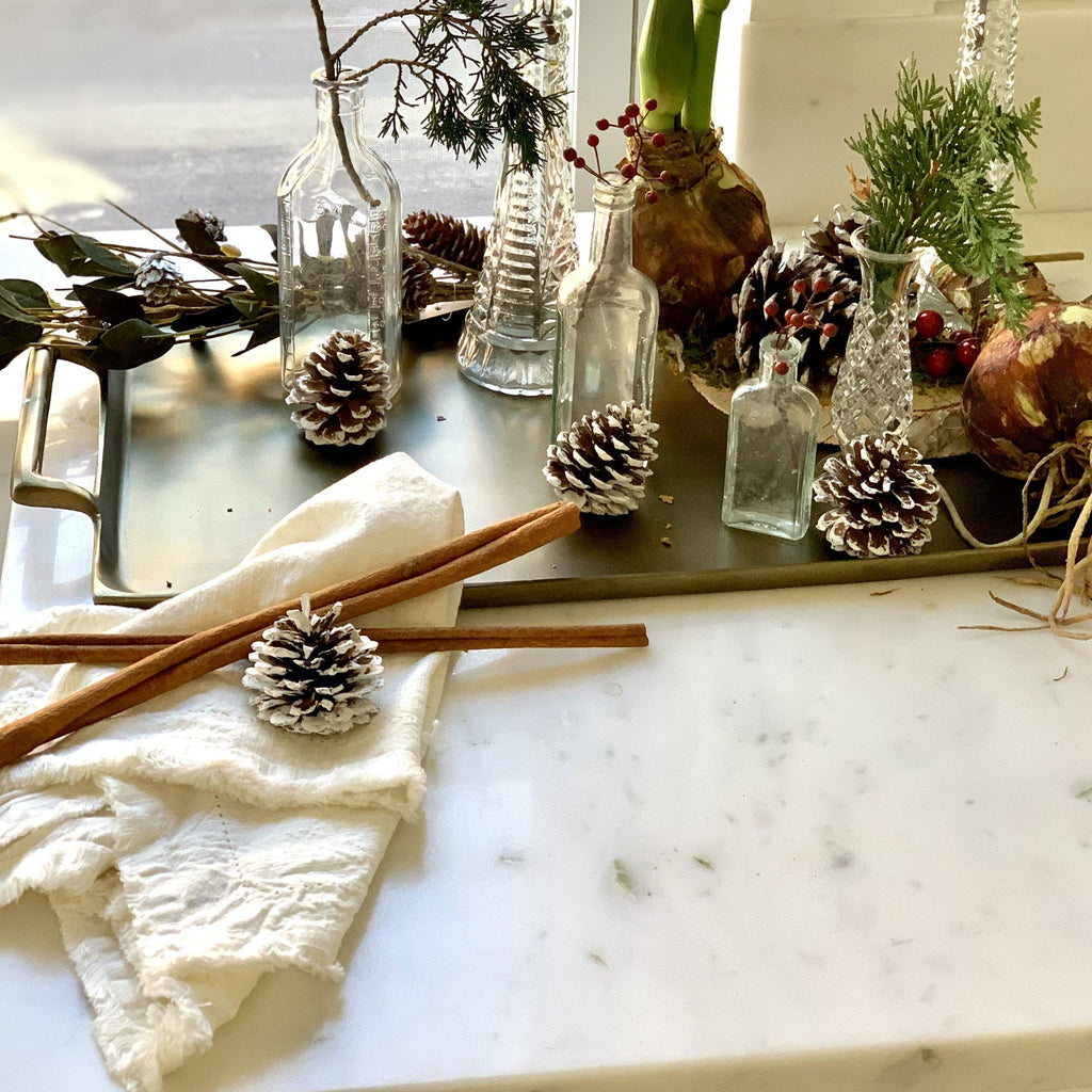 linen napkin, white, frayed edge, kitchen, entertaining, dinner party